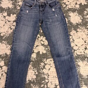 Straight Leg Women’s Jeans in Mid Blue Denim